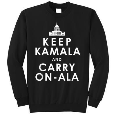 Keep Kamala And Carry On Ala Funny Harris White House Sweatshirt