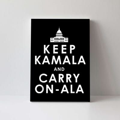 Keep Kamala And Carry On Ala Funny Harris White House Canvas