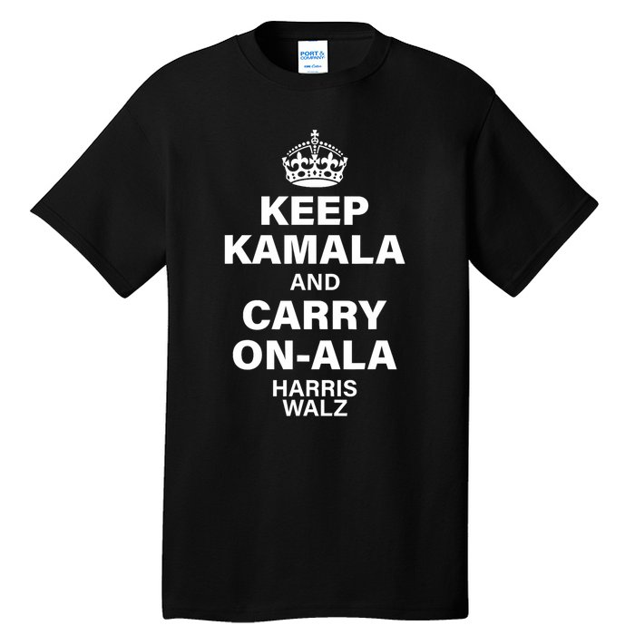 Keep Kamala And Carry On Ala Tall T-Shirt