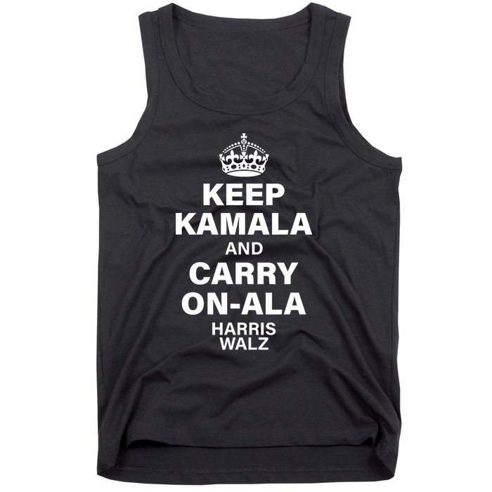 Keep Kamala And Carry On Ala Tank Top