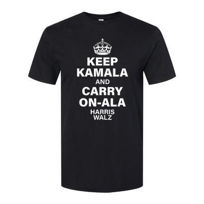 Keep Kamala And Carry On Ala Softstyle CVC T-Shirt