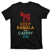 Keep Kamala And Carry On Vintage Design T-Shirt