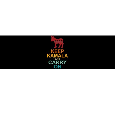 Keep Kamala And Carry On Vintage Design Bumper Sticker