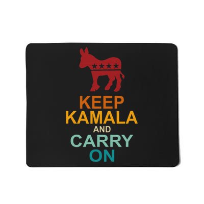 Keep Kamala And Carry On Vintage Design Mousepad