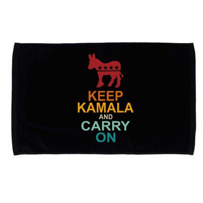 Keep Kamala And Carry On Vintage Design Microfiber Hand Towel