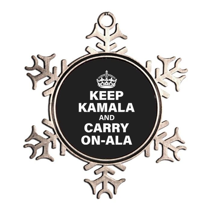 Keep Kamala And Carry Onala Metallic Star Ornament