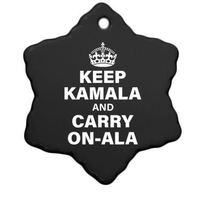 Keep Kamala And Carry Onala Ceramic Star Ornament