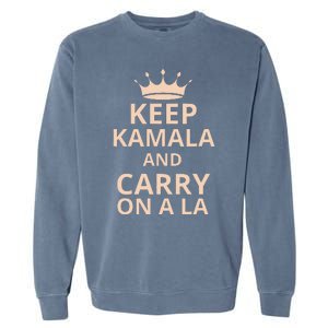 Keep Kamala And Carry On A La Garment-Dyed Sweatshirt