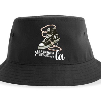Keep Kamala And Carry Onala Kamala Harris President 2024 Sustainable Bucket Hat