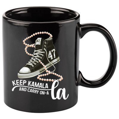 Keep Kamala And Carry Onala Kamala Harris President 2024 11oz C Handle Ceramic Mug