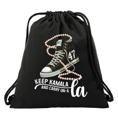 Keep Kamala And Carry Onala Kamala Harris President 2024 Drawstring Bag