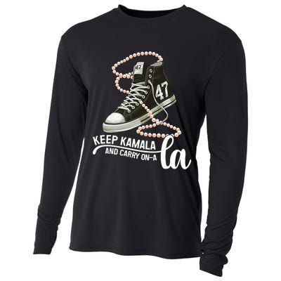 Keep Kamala And Carry Onala Kamala Harris President 2024 Cooling Performance Long Sleeve Crew