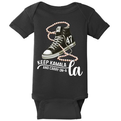 Keep Kamala And Carry Onala Kamala Harris President 2024 Baby Bodysuit