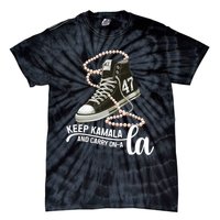 Keep Kamala And Carry Onala Kamala Harris President 2024 Tie-Dye T-Shirt