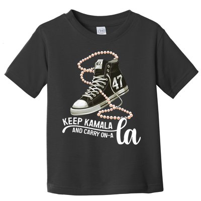 Keep Kamala And Carry Onala Kamala Harris President 2024 Toddler T-Shirt