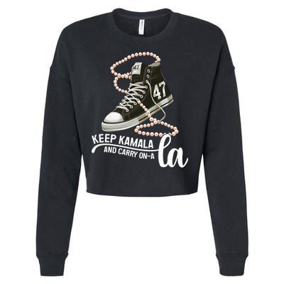 Keep Kamala And Carry Onala Kamala Harris President 2024 Cropped Pullover Crew