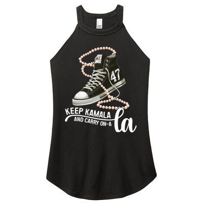 Keep Kamala And Carry Onala Kamala Harris President 2024 Women's Perfect Tri Rocker Tank