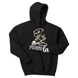 Keep Kamala And Carry Onala Kamala Harris President 2024 Kids Hoodie