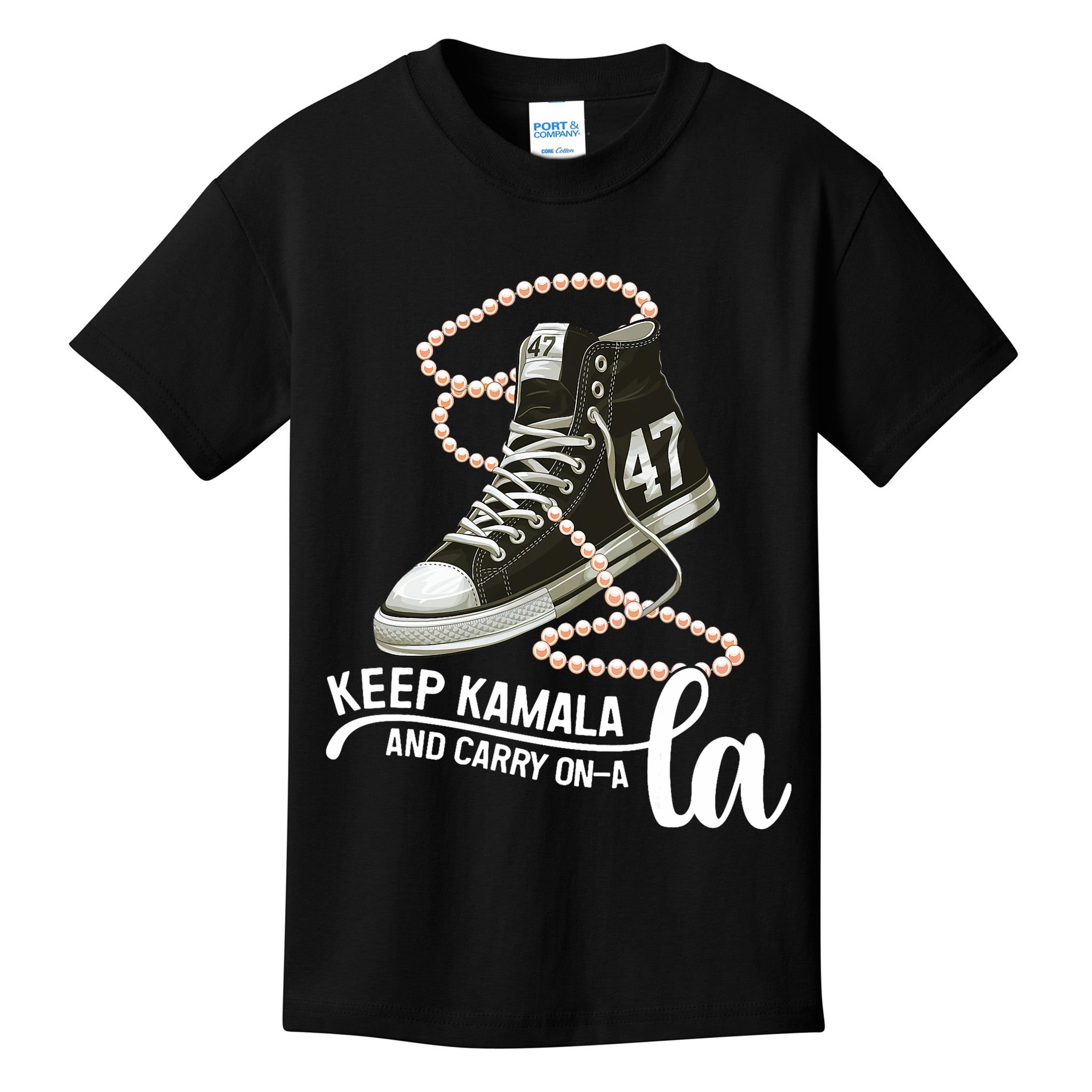 Keep Kamala And Carry Onala Kamala Harris President 2024 Kids T-Shirt