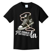 Keep Kamala And Carry Onala Kamala Harris President 2024 Kids T-Shirt