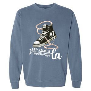 Keep Kamala And Carry Onala Kamala Harris President 2024 Garment-Dyed Sweatshirt