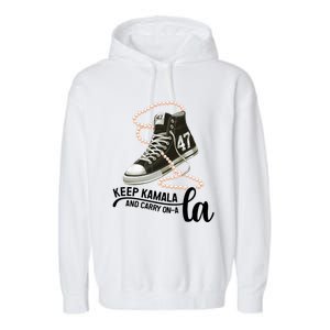 Keep Kamala And Carry Onala Kamala Harris President 2024 Garment-Dyed Fleece Hoodie