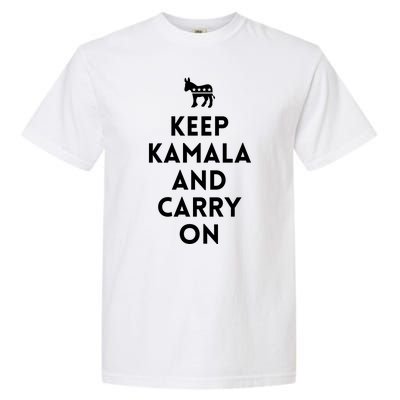 Keep Kamala And Carry On Garment-Dyed Heavyweight T-Shirt