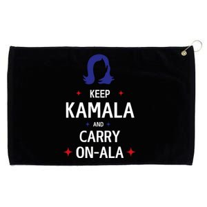 Keep Kamala And Carry On Ala Grommeted Golf Towel