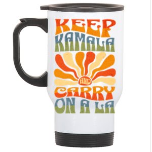 Keep Kamala And Carry On A La Stainless Steel Travel Mug