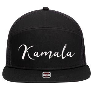 Kamala 7 Panel Mesh Trucker Snapback Hat