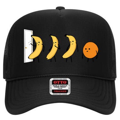 Knock Knock Banana High Crown Mesh Back Trucker Hat