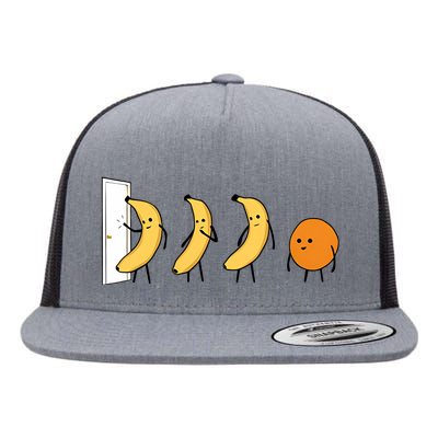 Knock Knock Banana Flat Bill Trucker Hat