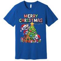 Koalalala Koala Bear Decorating Christmas Tree Santa Hat Gift Premium T-Shirt