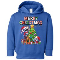 Koalalala Koala Bear Decorating Christmas Tree Santa Hat Gift Toddler Hoodie