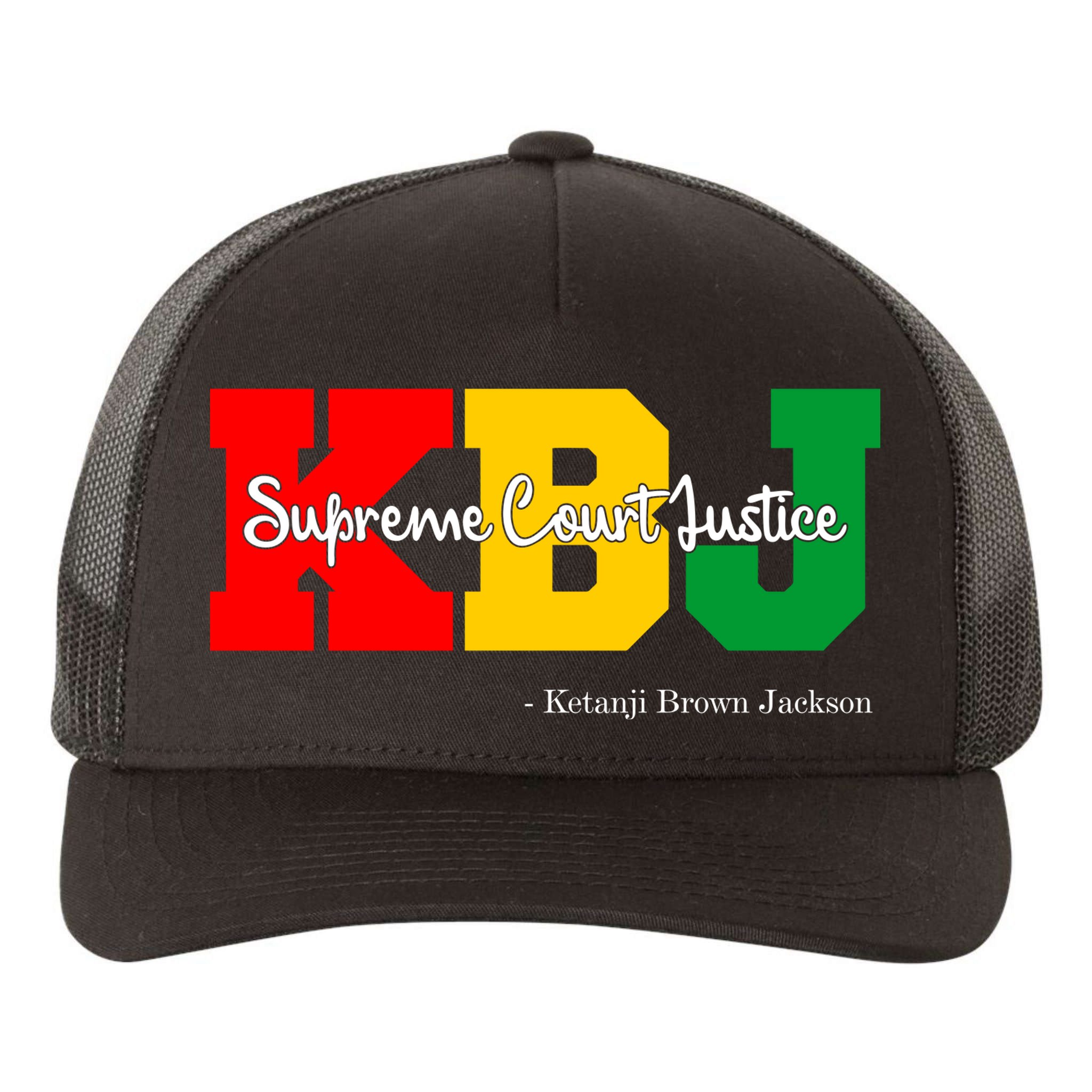 KBJ Ketanji Brown Jackson Supreme Court Justice Judge Yupoong Adult 5-Panel Trucker Hat