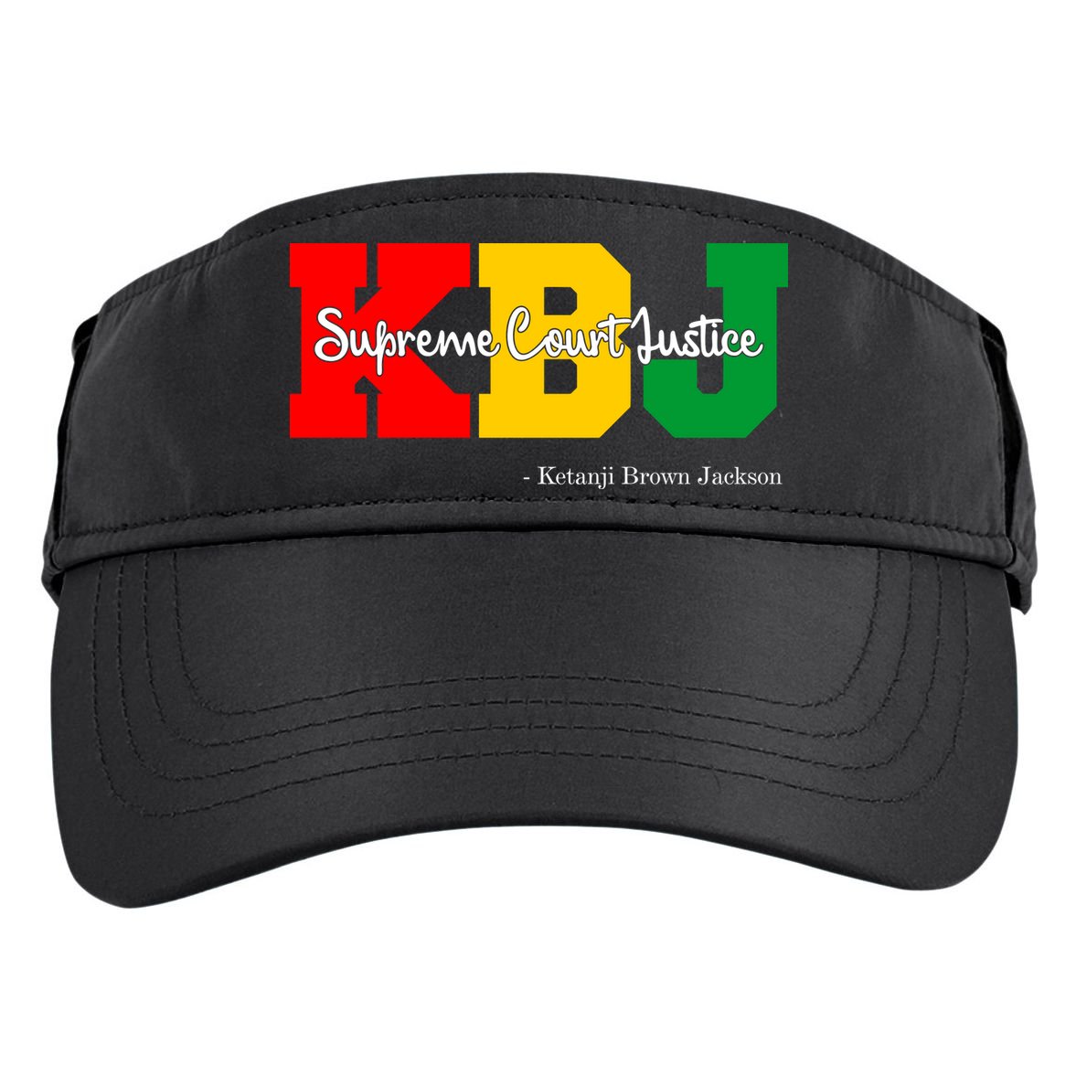 KBJ Ketanji Brown Jackson Supreme Court Justice Judge Adult Drive Performance Visor