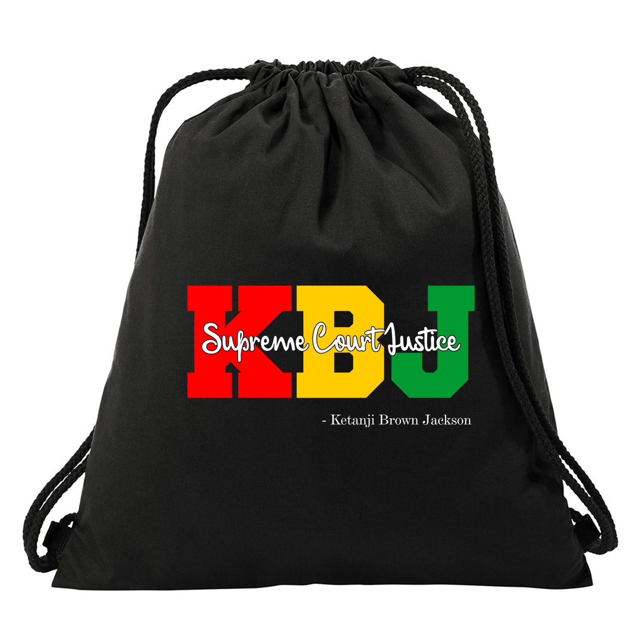 KBJ Ketanji Brown Jackson Supreme Court Justice Judge Drawstring Bag