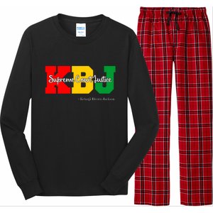 KBJ Ketanji Brown Jackson Supreme Court Justice Judge Long Sleeve Pajama Set