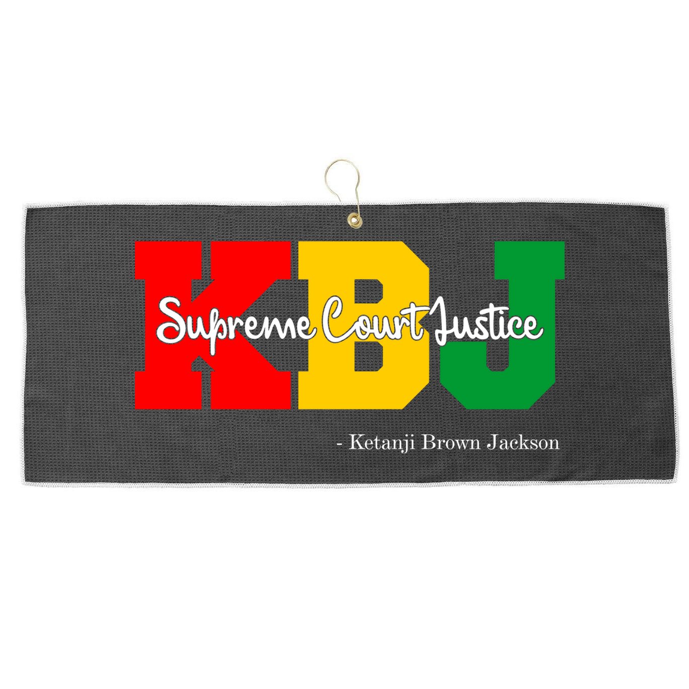 KBJ Ketanji Brown Jackson Supreme Court Justice Judge Large Microfiber Waffle Golf Towel