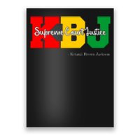 KBJ Ketanji Brown Jackson Supreme Court Justice Judge Poster