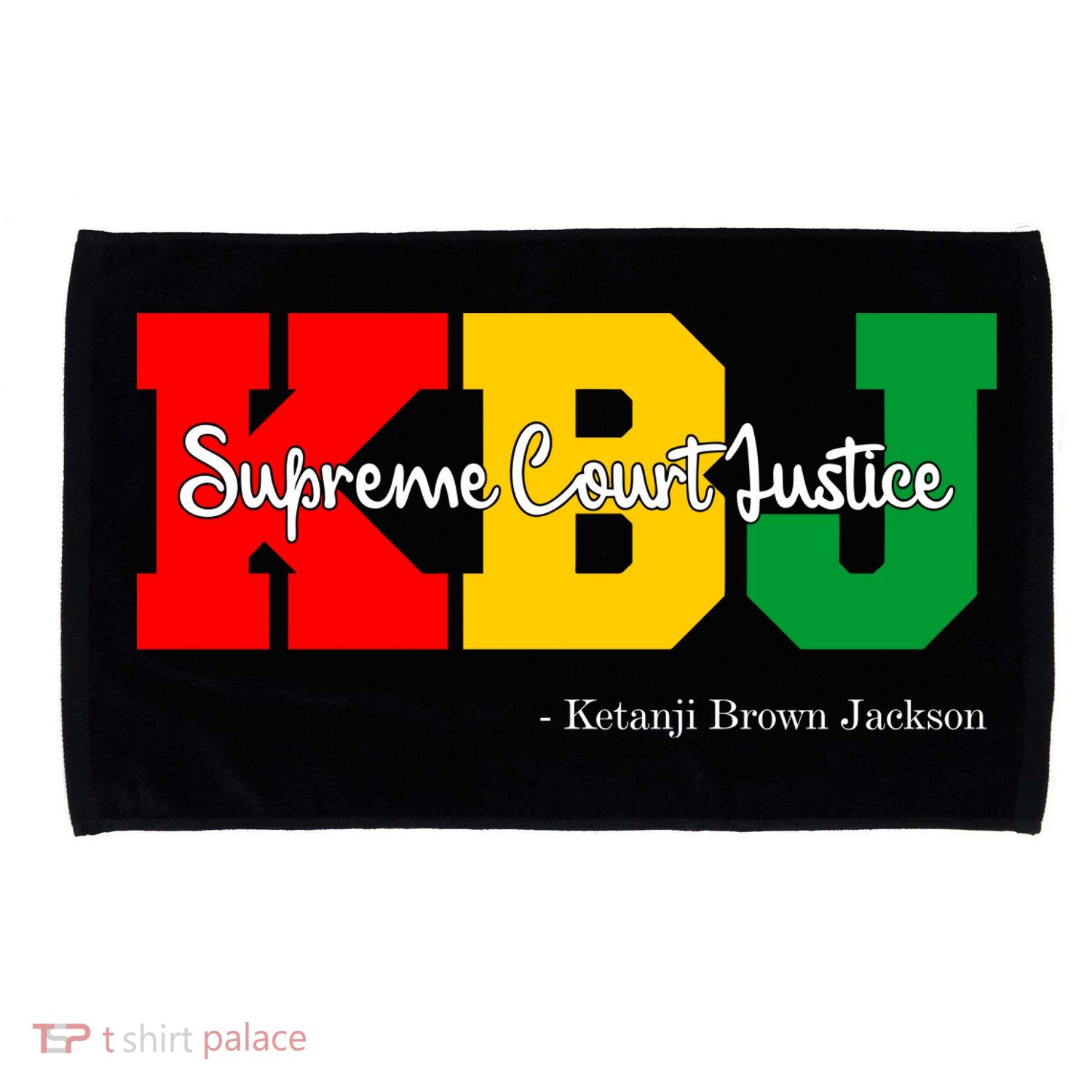 KBJ Ketanji Brown Jackson Supreme Court Justice Judge Microfiber Hand Towel