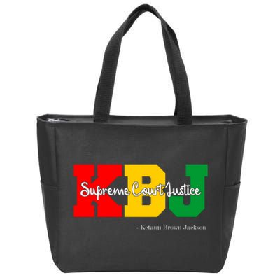 KBJ Ketanji Brown Jackson Supreme Court Justice Judge Zip Tote Bag