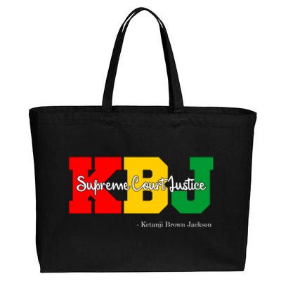 KBJ Ketanji Brown Jackson Supreme Court Justice Judge Cotton Canvas Jumbo Tote