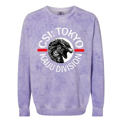 King Kaiju Csi Tokyo Giant Monsters Creature Feature Colorblast Crewneck Sweatshirt