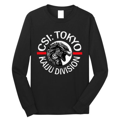 King Kaiju Csi Tokyo Giant Monsters Creature Feature Long Sleeve Shirt