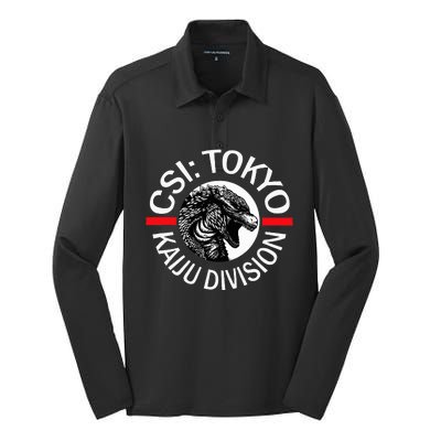 King Kaiju Csi Tokyo Giant Monsters Creature Feature Silk Touch Performance Long Sleeve Polo