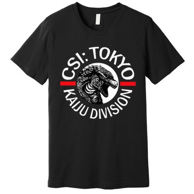 King Kaiju Csi Tokyo Giant Monsters Creature Feature Premium T-Shirt