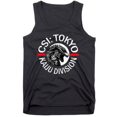 King Kaiju Csi Tokyo Giant Monsters Creature Feature Tank Top