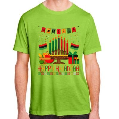 Kwanzaa Kinara Candles Kwanzaa Principles Happy Kwanzaa Adult ChromaSoft Performance T-Shirt