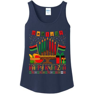 Kwanzaa Kinara Candles Kwanzaa Principles Happy Kwanzaa Ladies Essential Tank